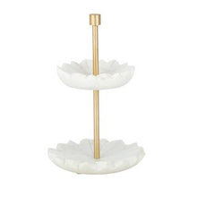 Load image into Gallery viewer, Marble Jewellery Stand 22cmH White
