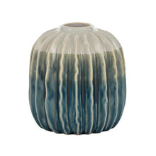 Load image into Gallery viewer, 2 Tone Ceramic Vase Grey Blue
