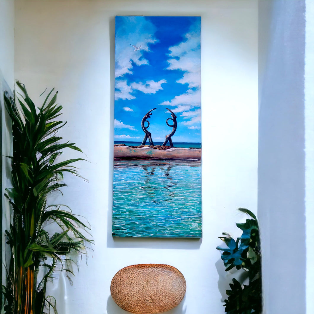 Fairlight Pool Oceanides by Mark Budd 100cm x 40cm