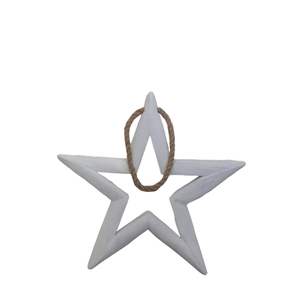 Rustic Hanging Star Deco Sml
