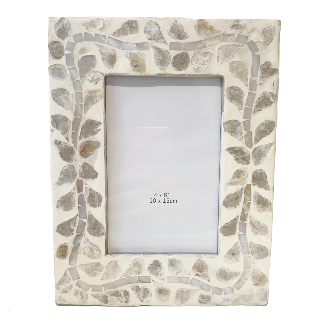 Capiz Inlay frame Ivory
