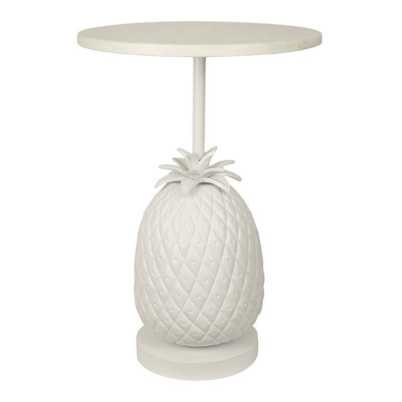 Marble Pineapple Stool Table 35Dx50H 21S169