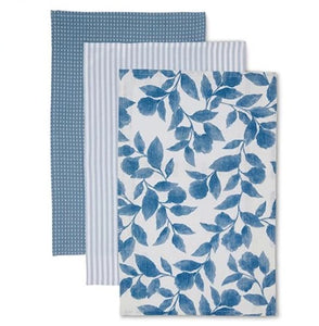 Riviera Blue Teatowel 3pk