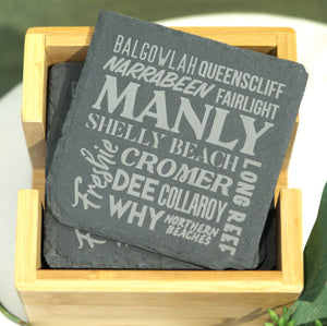 TAHEI Slate Coasters - Northern Beaches