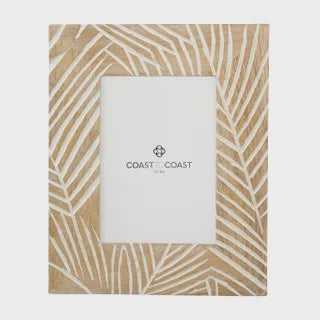 Mango Wood & White Frame 5x7