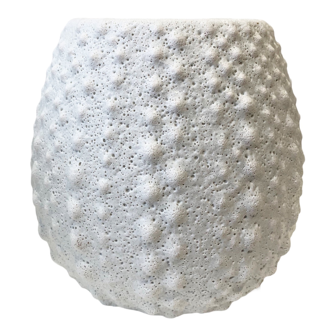 Urchin Ceramic Pot White