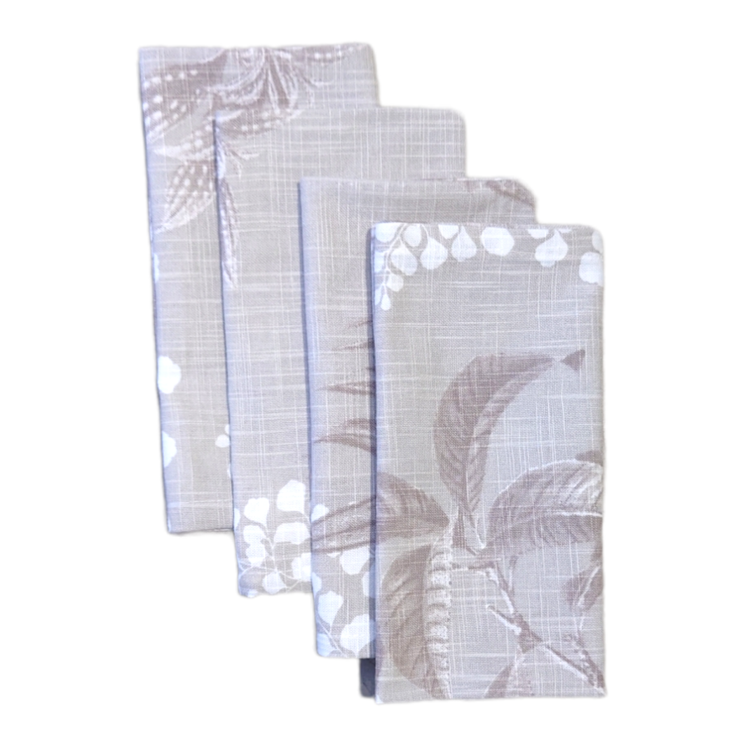 Harlem Neutral Napkin Set4