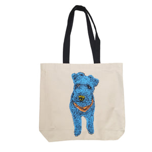 Mutts of Manly Tote  Blue Faith