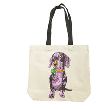 Load image into Gallery viewer, Mutts of Manly Tote Purple Carmine
