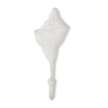 Conch Shell Hook White