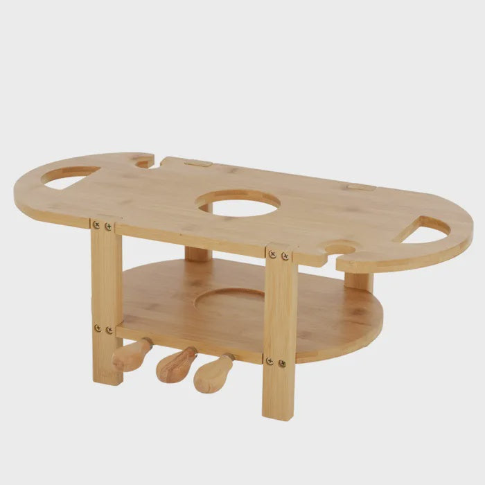 Picnic Table W/ Cheese Knife Set