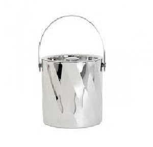 Swirl Diagonal Ice Bucket Silver