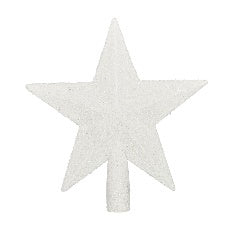 Star tree topper White 19cm