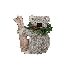 Deco Koala on Tree Plush Grey